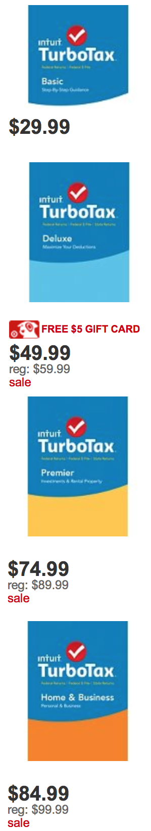 Intuit Turbo Tax Deluxe 2015
